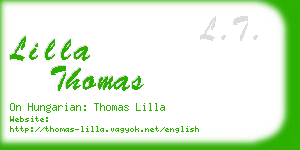 lilla thomas business card